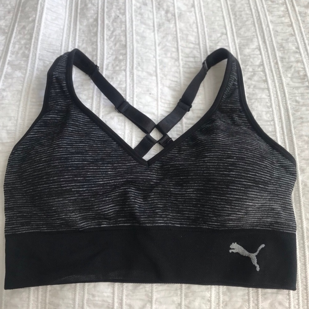 Grey Puma Sports Bra